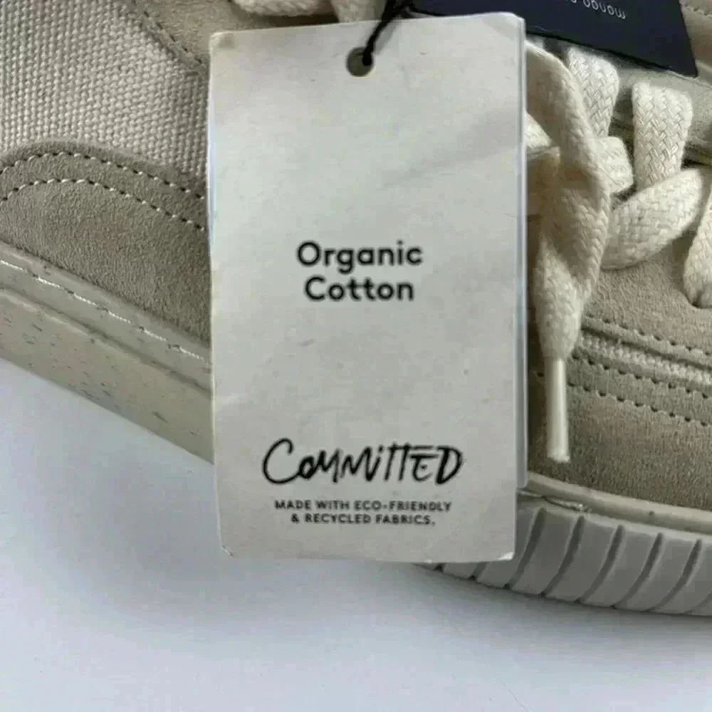 MNG LIMITED EDITION organic cotton Committed EU 43 NWT Beige and Creme colors - Picture 3 of 12